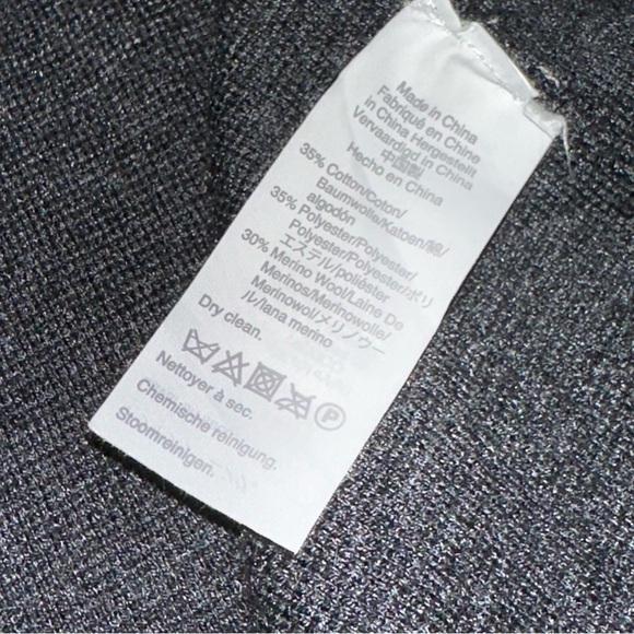 J.Crew Womens XS Juliette Merino Wool Collarless Sweater Blazer Gray Open Front - Picture 6 of 10